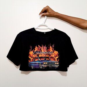 SHEIN | Vintage Vibes Chevrolet Crop Top